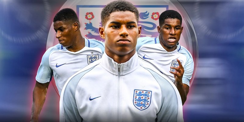 Rashford đã từng cùng đội tuyển Anh tham dự nhiều giải đấu tầm cỡ quốc tế